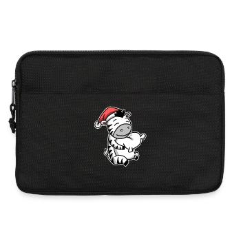 Zebra Christmas Sleep Sleep Sleep - Laptop bag 13" - black - Front