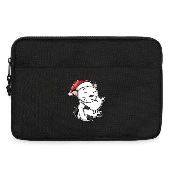 American Bobtail Cat Christmas Sleep Tired - Laptop bag 13" - black - Front