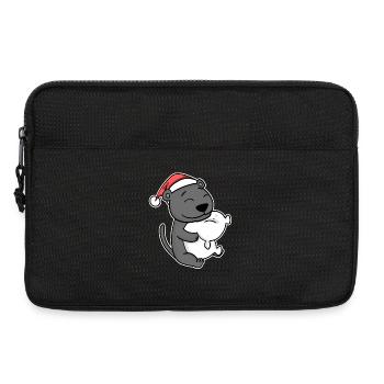 Black Panther Christmas Sleep Sleep - Laptop bag 13" - black - Front