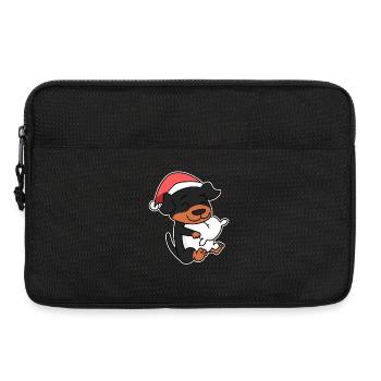 Rottweiler Dog Christmas Sleep Tired - Laptop bag 13" - black - Front