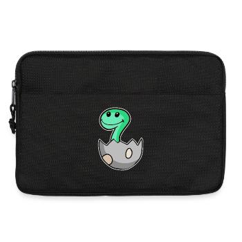Motif Dino d’œuf de dinosaure - Sacoche pour ordinateur portable 13 pouces - noir - Devant