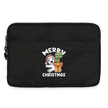 Joyeux Noël Ours polaire Ours polaire - Sacoche pour ordinateur portable 13 pouces - noir - Devant