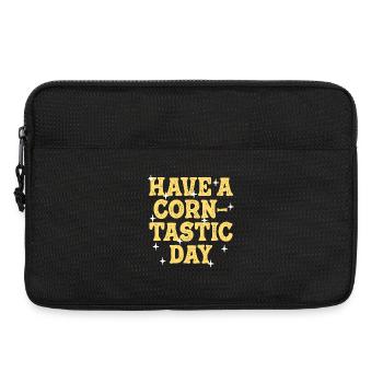 Passez une journée de corntastic - Sacoche pour ordinateur portable 13 pouces - noir - Devant