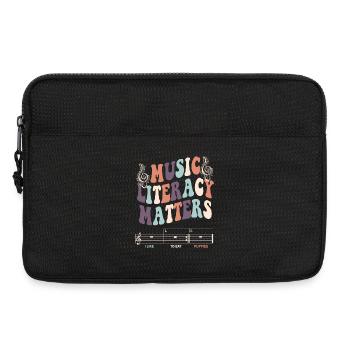 Music Literacy Matters - Laptop bag 13" - black - Front