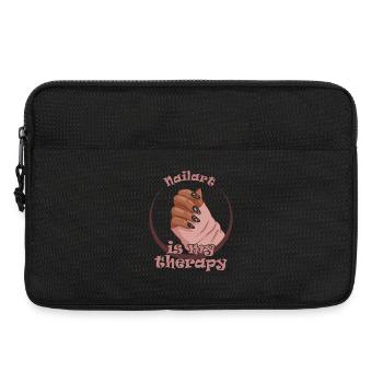 Nailart Ist Meine Therapie Nailtechniker - Laptoptasche 13" - Schwarz - Vorne