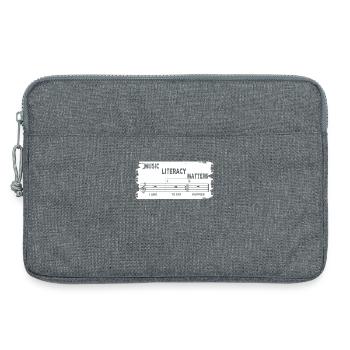 Music Literacy Matters - Laptop bag 13" - heather grey - Front
