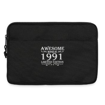 1991 - Jahrgang 1991 - Laptoptasche 13" - Schwarz - Vorne