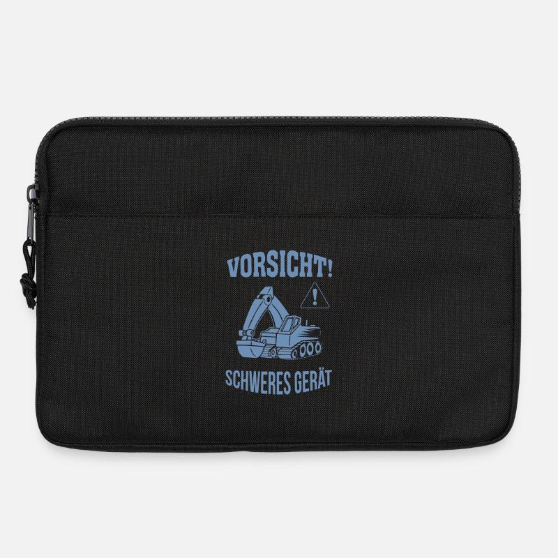 Bagger Baggerfahrer Baugeräteführer Schweres Gerät - Laptoptasche 13" - Schwarz