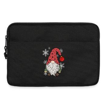 Vintage Gnom Weihnachts Wichtel - Laptoptasche 13" - Schwarz - Vorne