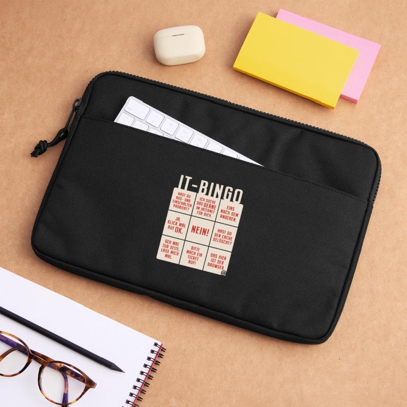 IT Support Bingo Service Desk IT Helpdesk Sysadmin Laptoptasche 13"