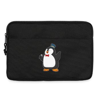 Chant du micro Penguin Singer - Sacoche pour ordinateur portable 13 pouces - noir - Devant