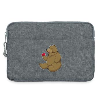 Cartes de poker Bear Poker - Sacoche pour ordinateur portable 13 pouces - gris chiné - Devant