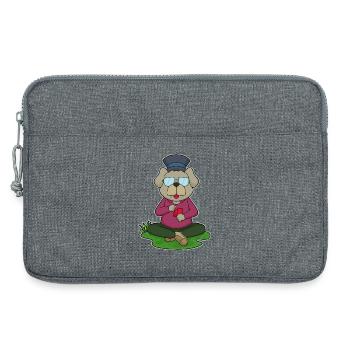 Cartes de poker Dog Poker - Sacoche pour ordinateur portable 13 pouces - gris chiné - Devant