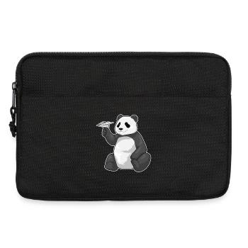 Panda Paper Plane - Laptop bag 13" - black - Front