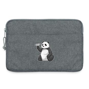 Panda Paper Plane - Laptop bag 13" - heather grey - Front