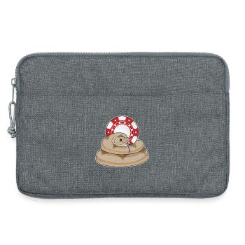 Jetons de poker Snake Poker - Sacoche pour ordinateur portable 13 pouces - gris chiné - Devant