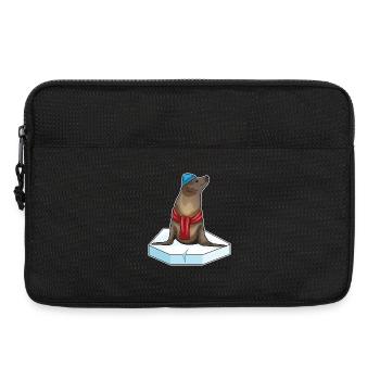 Plie de glace de phoque - Sacoche pour ordinateur portable 13 pouces - noir - Devant