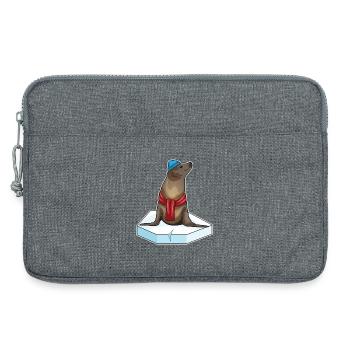 Plie de glace de phoque - Sacoche pour ordinateur portable 13 pouces - gris chiné - Devant