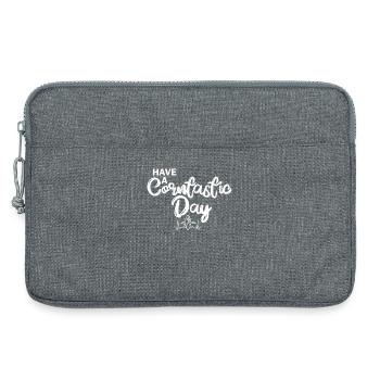Passez une journée de corntastic - Sacoche pour ordinateur portable 13 pouces - gris chiné - Devant