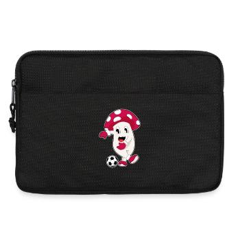 Mushroom Soccer Player Soccer - Laptop bag 13" - black - Front