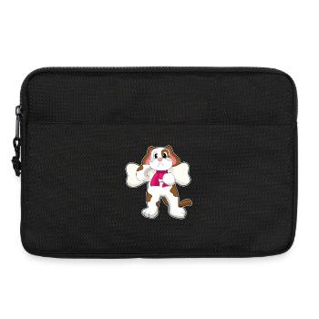 Os de chien - Sacoche pour ordinateur portable 13 pouces - noir - Devant