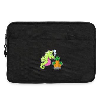 Seepferdchen Karotte - Laptoptasche 13" - Schwarz - Vorne