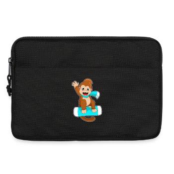 Snowboardeur Singe Snowboard - Sacoche pour ordinateur portable 13 pouces - noir - Devant