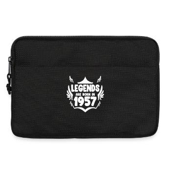 1957 - Jahrgang 1957 - Baujahr 1957 - Laptoptasche 13" - Schwarz - Vorne