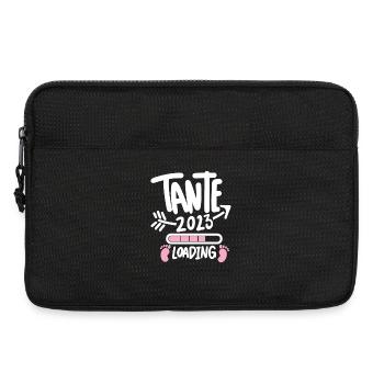 Tante 2023 - Tante werden - Tante Geschenk - Laptoptasche 13" - Schwarz - Vorne