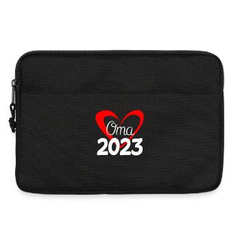 Oma 2023 - Werdende Oma 2023 - Laptoptasche 13" - Schwarz - Vorne