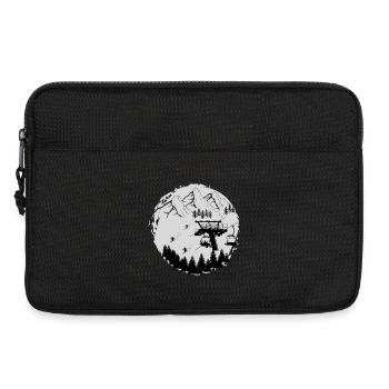 In the Snow Zone - Skiing Winter Sports - Laptop bag 13" - black - Front