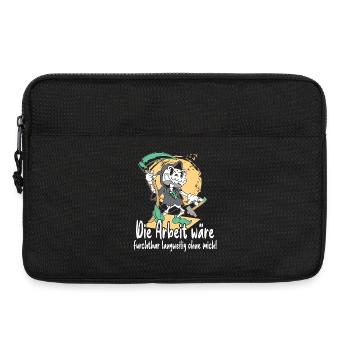 Sensenmann mit Werkzeug - Laptoptasche 13" - Schwarz - Vorne