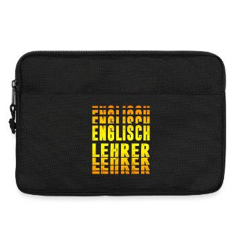 Englisch Lehrer Design - Laptoptasche 13" - Schwarz - Vorne