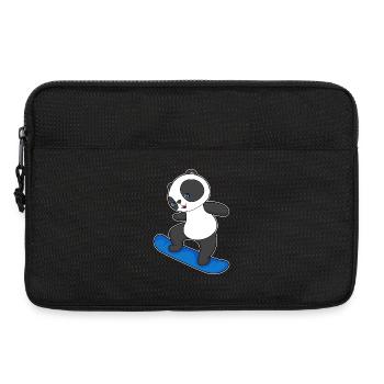 Panda Snowboarder Snowboard - Sacoche pour ordinateur portable 13 pouces - noir - Devant