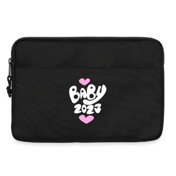 Baby 2023 - Birth Pregnant 2023 Pregnancy - Laptop bag 13" - black - Front