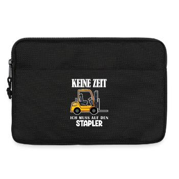 Staplerfahrer Gabelstapler Lager Logistik - Laptoptasche 13" - Schwarz - Vorne