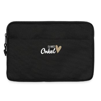 Onkel werden - Du wirst Onkel - Laptoptasche 13" - Schwarz - Vorne