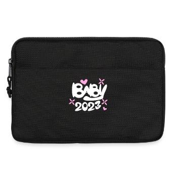 Baby 2023 - Birth Pregnant 2023 Pregnancy - Laptop bag 13" - black - Front
