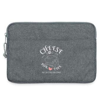 Le fromage, c’est pour la vie - Cheese Lovers Apparel - Sacoche pour ordinateur portable 13 pouces - gris chiné - Devant