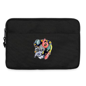 6e anniversaire 6 ans Young Astronaut Universe - Sacoche pour ordinateur portable 13 pouces - noir - Devant