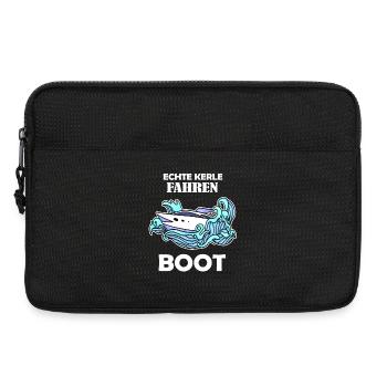 Boote Motorboot Kapitän Boot Seefahrt Geschenk - Laptoptasche 13" - Schwarz - Vorne