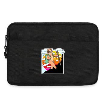 Sloth Mountain Mountains Mountain Peaks - Laptop bag 13" - black - Front