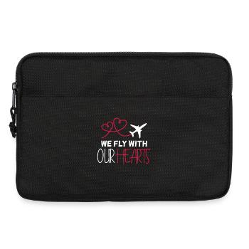 Flugzeug Pilot Spruch Geschenk - Laptoptasche 13" - Schwarz - Vorne
