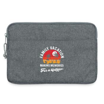 Vacances en famille Créer des souvenirs ensemble - Sacoche pour ordinateur portable 13 pouces - gris chiné - Devant