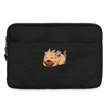 Antilope avec bébé antilope - Famille - Sacoche pour ordinateur portable 13 pouces - noir - Devant