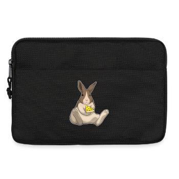 Rabbit Pizza - Laptop bag 13" - black - Front