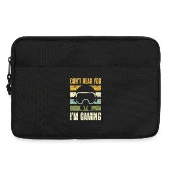 Ich kann dich nicht hören, ich spiele. - Laptoptasche 13" - Schwarz - Vorne