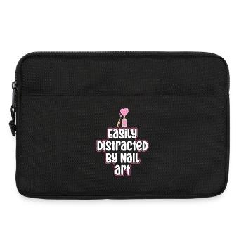 Leicht Ablenkbar Durch Nail Art Nail Tech - Laptoptasche 13" - Schwarz - Vorne