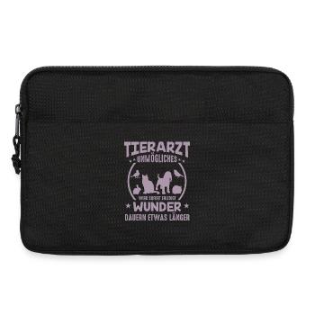 Tierarzt Sprüche Unmögliches - Laptoptasche 13" - Schwarz - Vorne