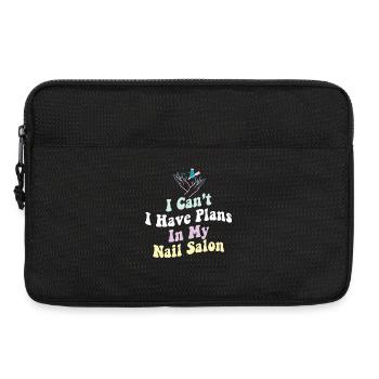 Je ne peux pas avoir de plans dans mon salon de manucure - Sacoche pour ordinateur portable 13 pouces - noir - Devant